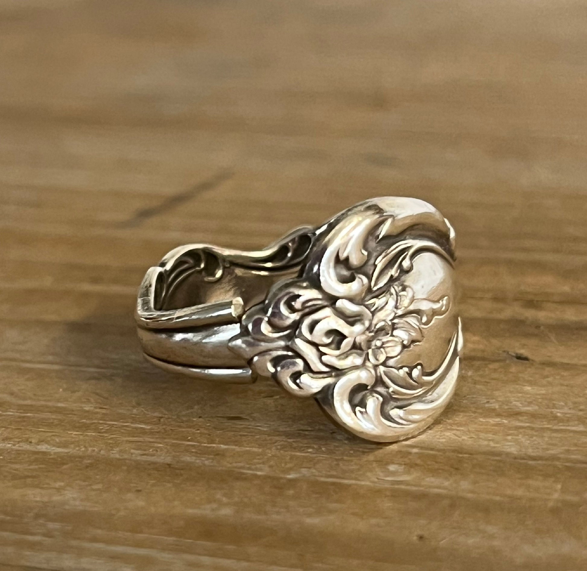 INTERLUDE spoon ring made from upcycled vintage silverware - handmade artisan jewelry