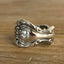 Super Close-up of INTERLUDE pattern spoon ring showing vintage silverware detail and beauty
