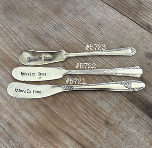 HAND Stamped Cheese Spreader - SPREAD LOVE