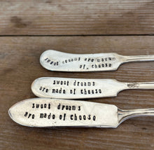 SWEET DREAMS ARE MADE OF CHEESE - HAND Stamped Spreader