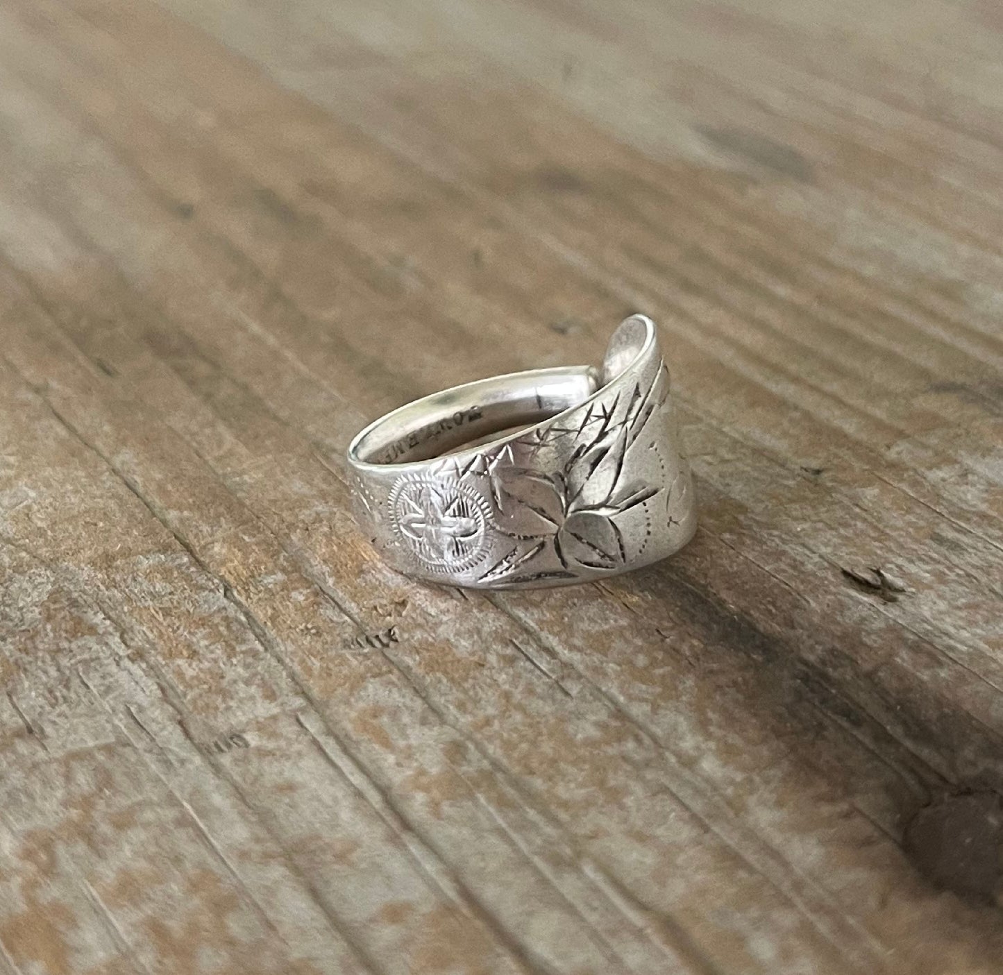 Sterling Spoon Ring - LILY - #5866
