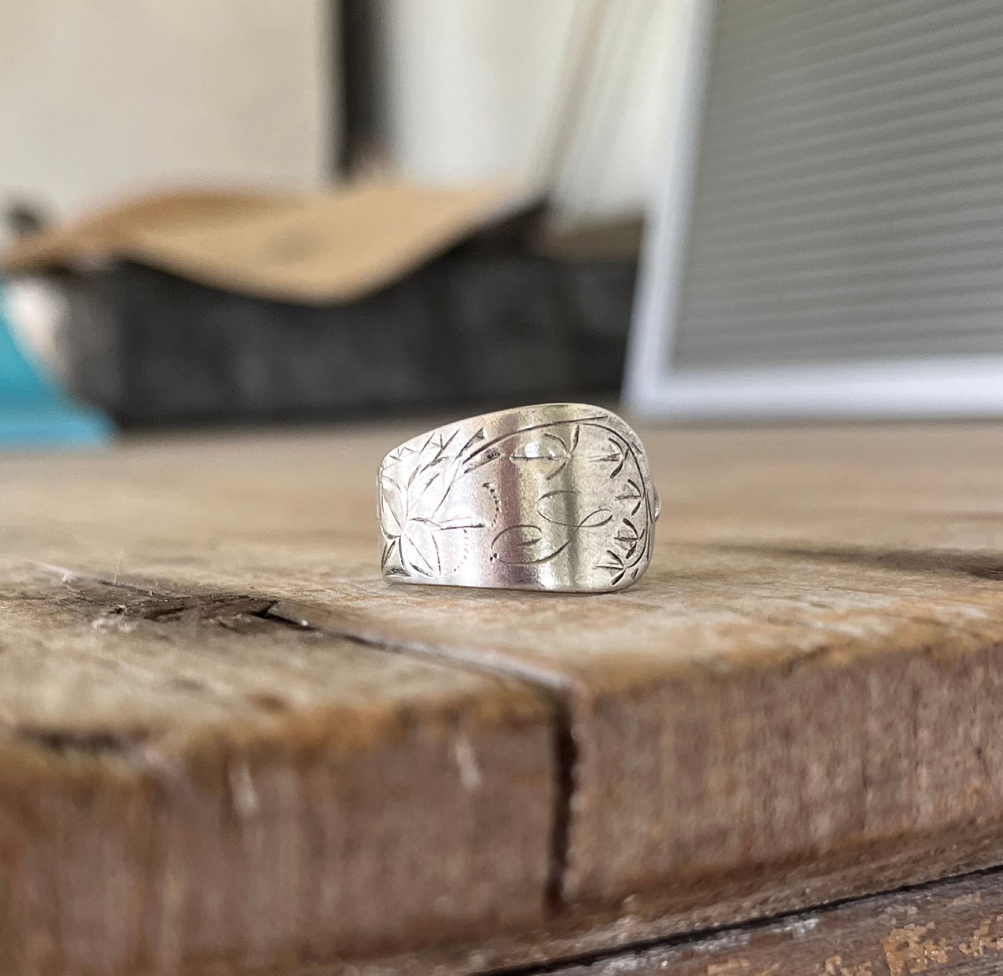 Sterling Spoon Ring - LILY - #5866