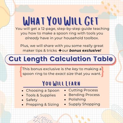 PDF | Make A Spoon Ring Guide | How To Make A Spoon Ring With Tools You Already Have