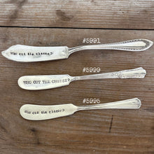 HAND Stamped Spreader - WHO CUT THE CHEESE?