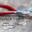 Custom Order — jeweler's pliers and handmade spoon rings on a workbench — upcycled silverware jewelry