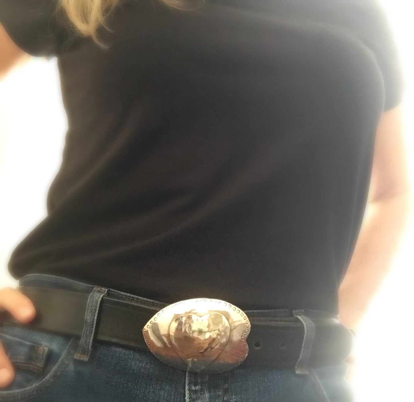 Spoon Belt Buckle - HEART - #2073