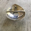 Back of heart spoon belt buckle showing snap belt attachment hardware