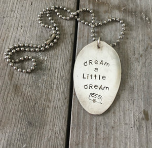 Stamped Spoon Necklace – DREAM A LITTLE DREAM – #2330