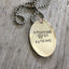Hand Stamped Spoon Necklace with funny phrase Spooning Leads to Forking