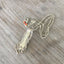 Elegant Oxford pattern spoon handle pendant necklace by William Rogers 1901, handcrafted upcycled antique silverplate scroll jewelry