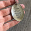 Stamped Spoon Necklace - DEAR BRAIN PLEASE SHUT UP - #2797