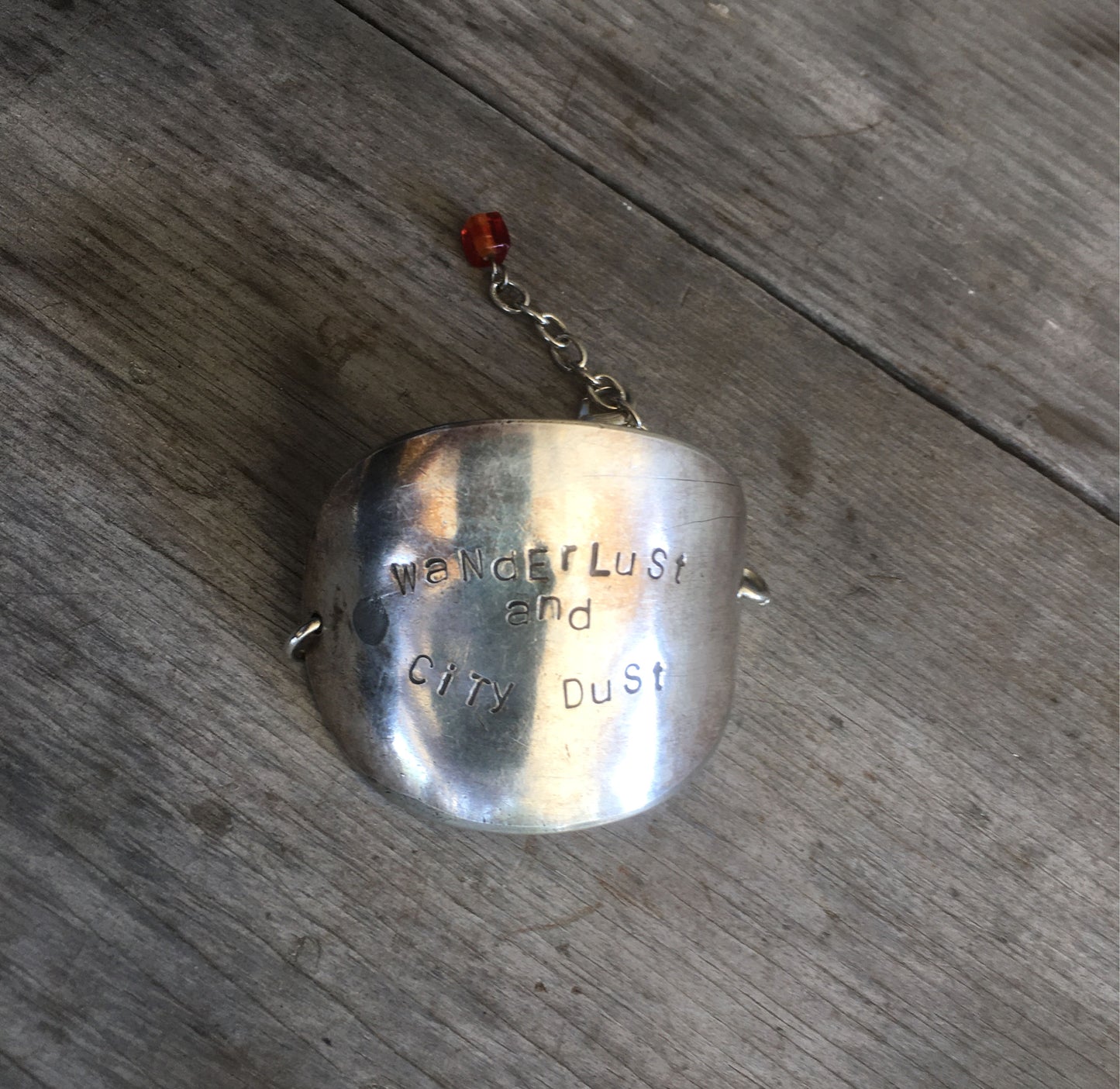 SALE Stamped Spoon Bracelet - WANDERLUST AND CITY DUST - #2900