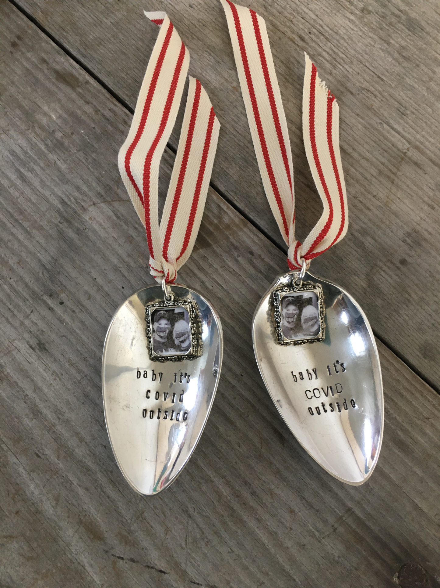 Spoon Ornament - BABY IT'S COVID OUTSIDE