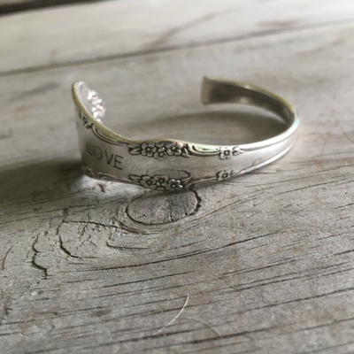 Spoon Cuff Bracelet - LEAD WITH LOVE - AFFECTION - #4377