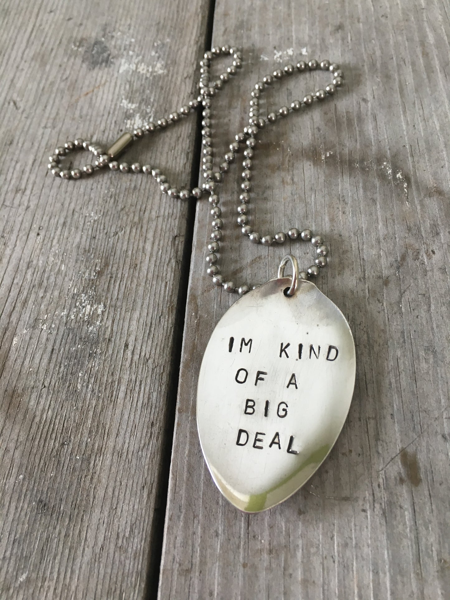Stamped Spoon Necklace – I’M KIND OF A BIG DEAL – #3011