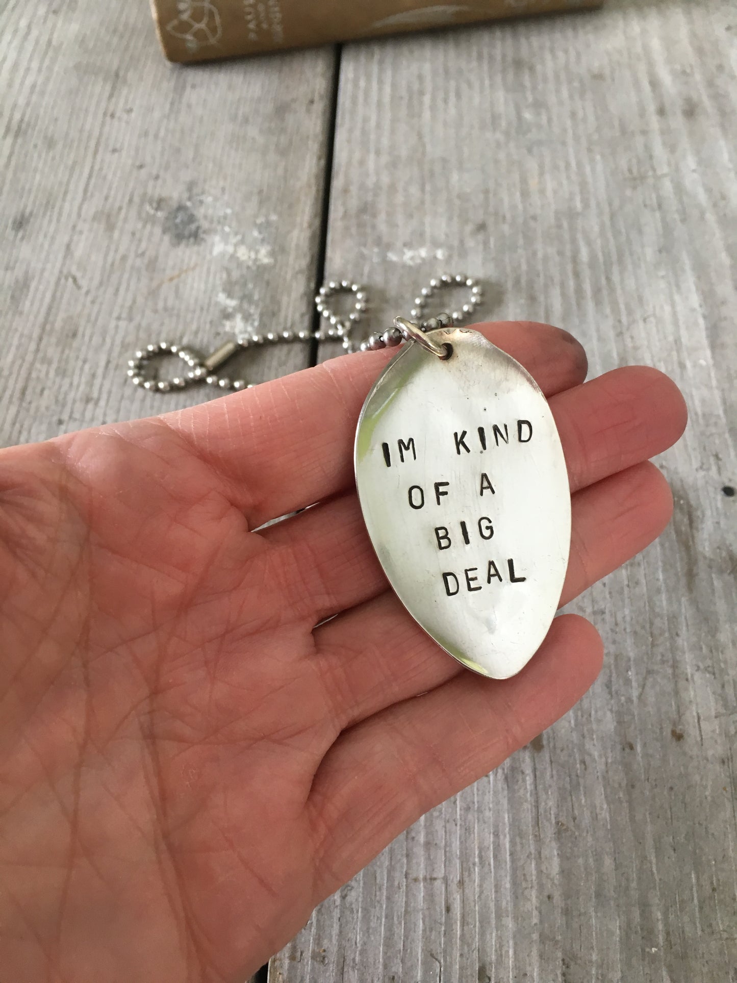 Stamped Spoon Necklace – I’M KIND OF A BIG DEAL – #3011