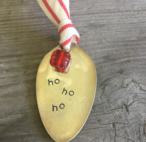 Stamped Spoon Ornament - HO HO HO - #3076