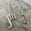 SALE Fork Elephant Necklace - #3209