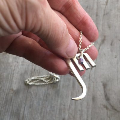 SALE Fork Elephant Necklace - #3238