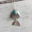 Articulated Fish Necklace from Upcycled Spoons with Stone Bead - #3354