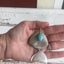 Articulated Fish Necklace from Upcycled Spoons with Stone Bead - #3354