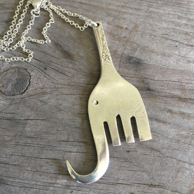 Fork Elephant Necklace - #4414