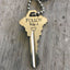 Hand Stamped Giving Key Necklace Follow Your Heart