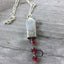 Knife Bell Necklace - SILVER ROSE - #3467