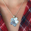 Stylized Flower Necklace from Upcycled Spoons - #3521