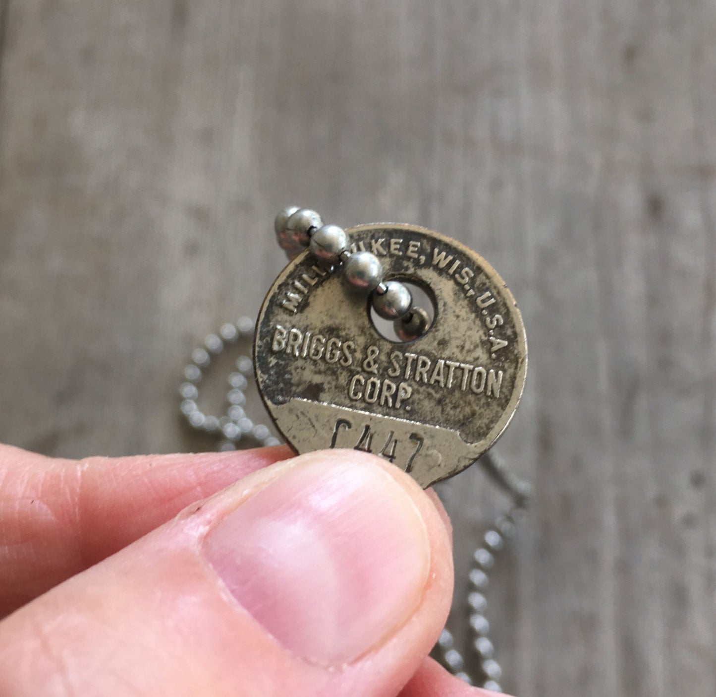 Stamped Key Necklace - DREAM - #3541