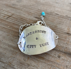 Stamped Spoon Bracelet - WANDERLUST & CITY DUST