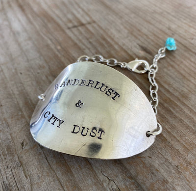 Stamped Spoon Bracelet - WANDERLUST & CITY DUST
