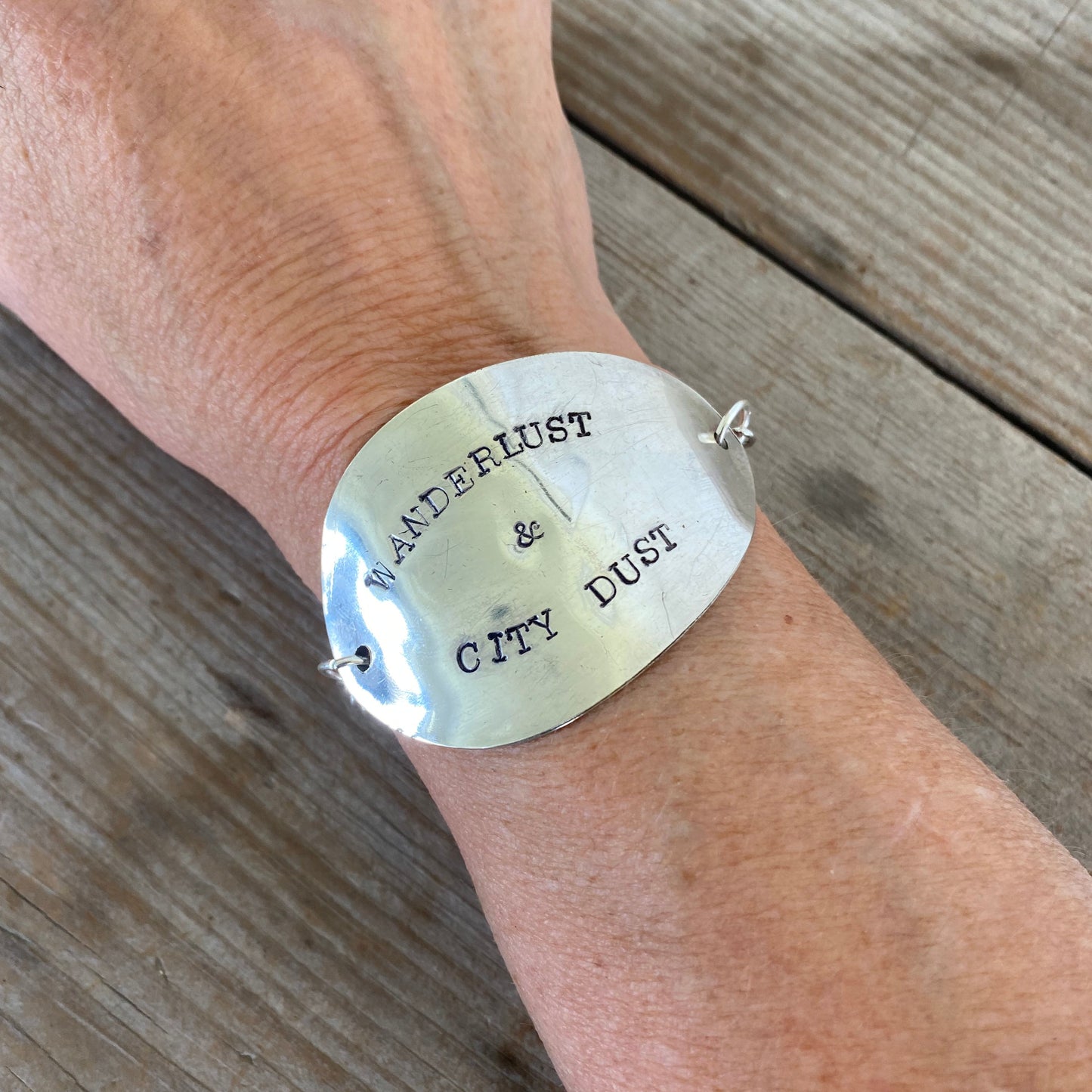 Stamped Spoon Bracelet - WANDERLUST & CITY DUST