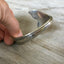 Spoon Cuff Bracelet Mermaid Soul with Tail Fin End Backside