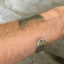 Spoon Cuff Bracelet Mermaid Soul with Tail Fin End Shown On Model Wrist