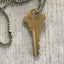 Stamped Key Necklace - FAITH - #3593