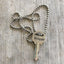 Hand Stamped Giving Key Necklace Explore