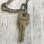 Stamped Key Necklace - TRUST - #3607