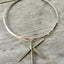Dragonfly from Fork Tines Necklace on Silverplate Cuff - #3668