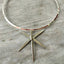 Dragonfly from Fork Tines Necklace on Silverplate Cuff - #3668