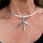 Dragonfly from Fork Tines Necklace on Silverplate Cuff - #3668