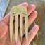 Just Read Fork Bookmark show in hand for size and scale