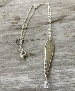 Spoon Necklace with Monogram "L" - #3673