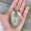 Hand Stamped Spoon Keychain with Keys to My Heart Shown in Hand for Scale