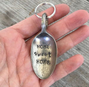 SALE Spoon Key Chain - HOME SWEET HOME - #3743
