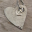 Stylized Heart Necklace from Upcycled Spoon