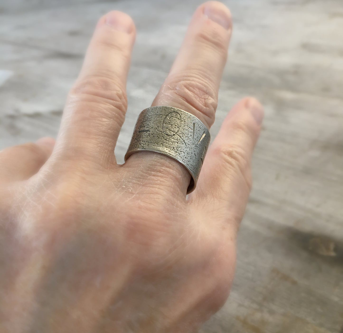 SALE Spoon Scrap Ring Bandana Slide - LOVE - #3831