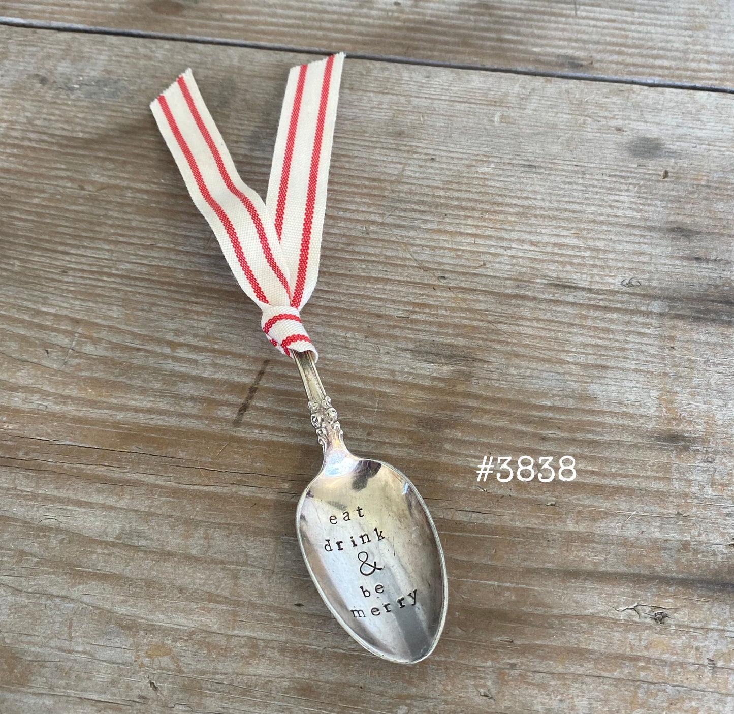 Stamped Spoon Ornament - EAT DRINK & BE MERRY