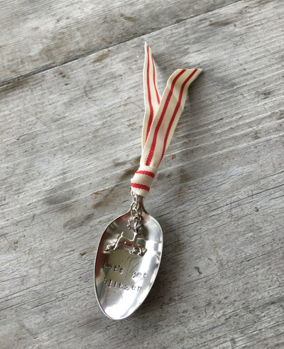 Stamped Spoon Ornament - LET'S GET BLITZEN