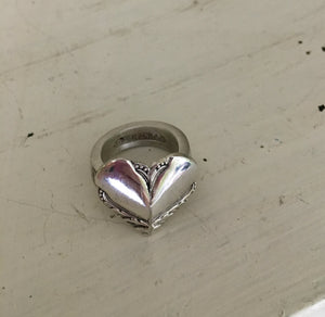 Silver spoon jewelry spoon ring heart